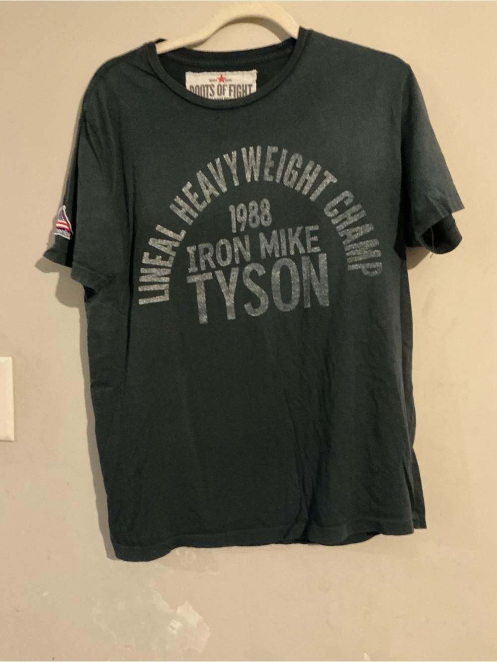 Roots of Fight Black 'Iron Mike Tyson' Short Sleeve Graphic Tee